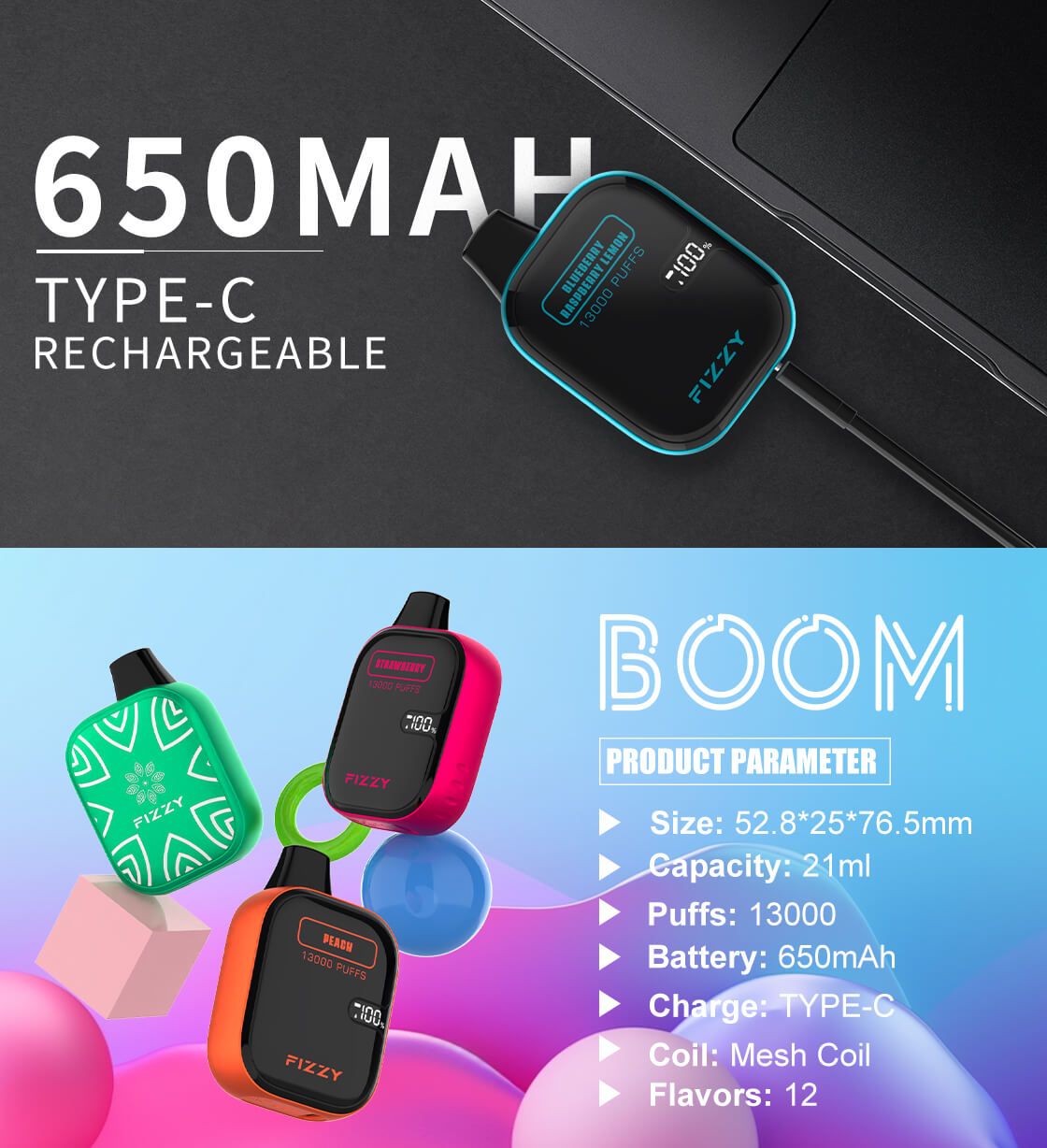 fizzy vape 13000 puffs