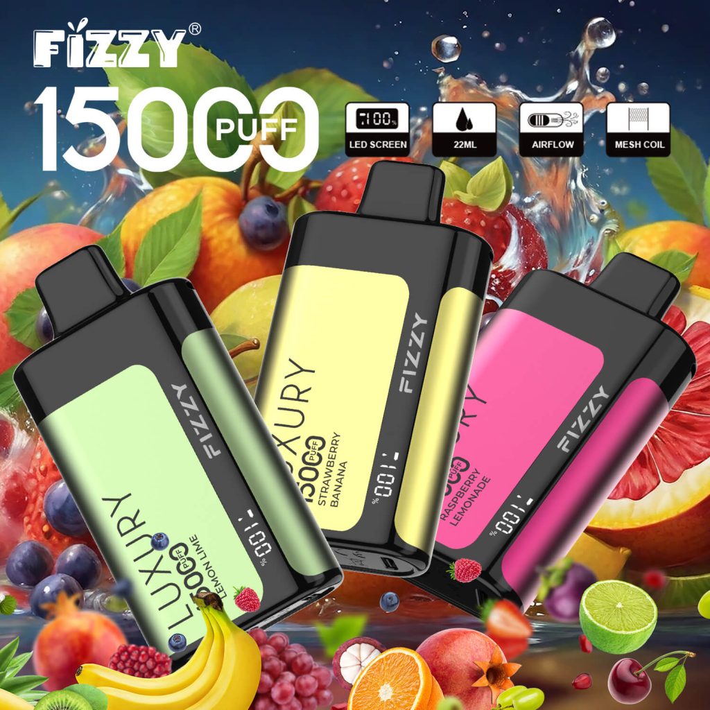 Fizzy Luxury 15000 Puff Pre-Filled Nicotine Vape Cartridge Disposable Vape