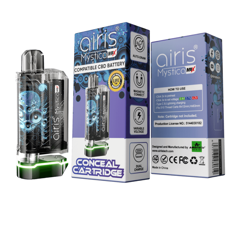Airis Mystica Max mini mod vape kit with With 510 thread battery