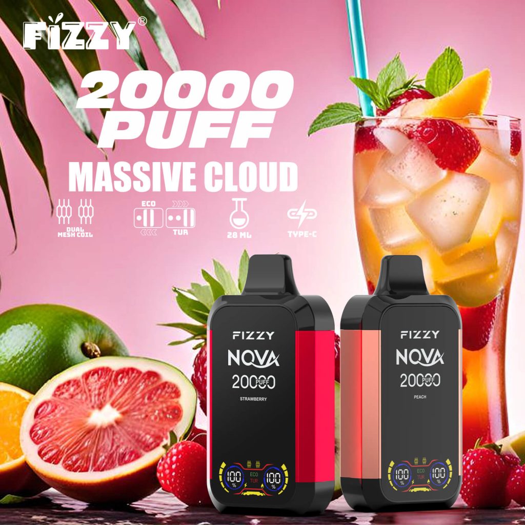 Fizzy Nova 2 Percent Nicotine Vape 20000 Puffs Disposable