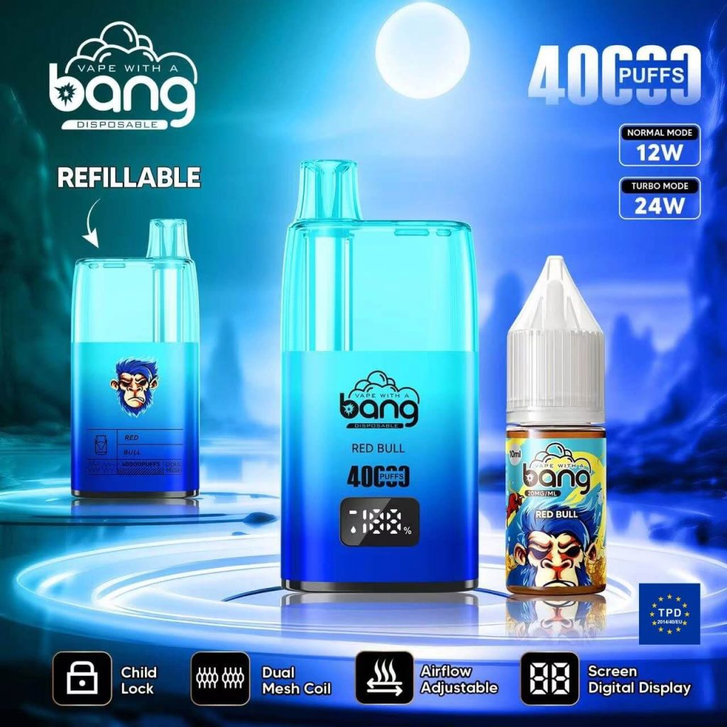 Bang 40k Puff Refillable Vape Disposable