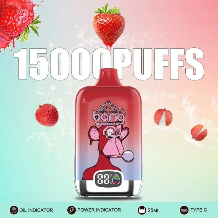 Bang Vape 5% Nicotine Smart Screen 15000 Puffs Disposable Vape
