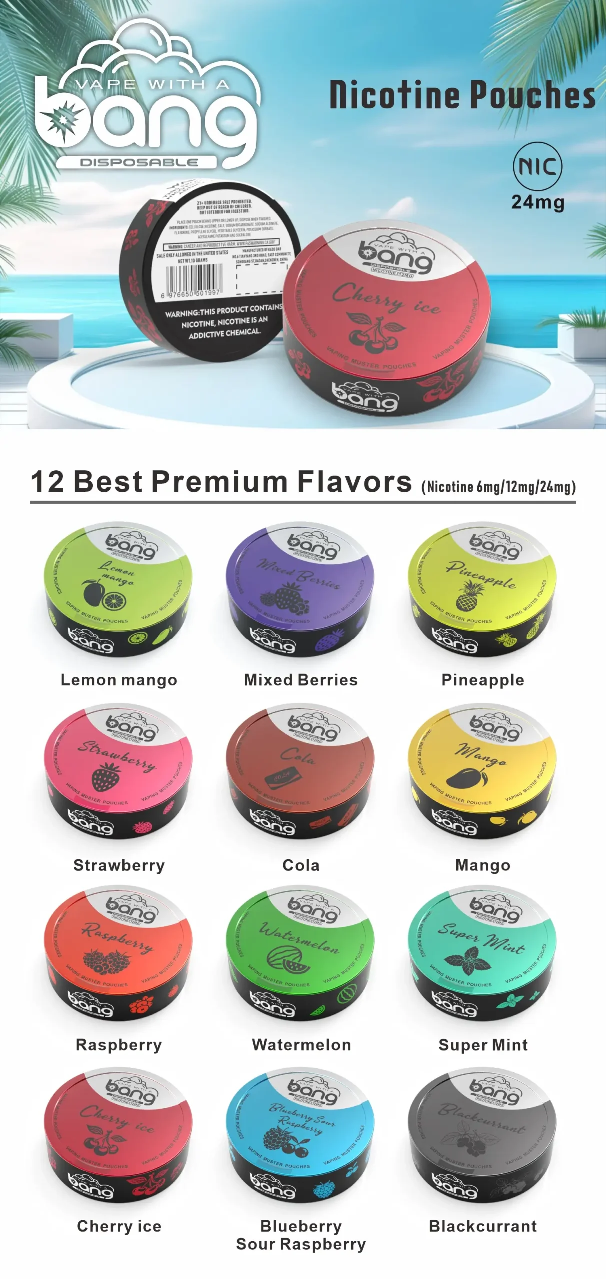 Best Nicotine Pouches - Bang Vaping Muster Pouches
