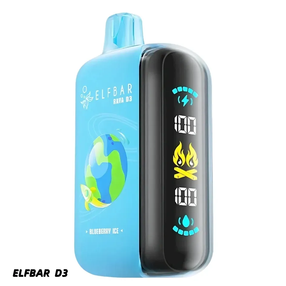Elf Bar Rechargeable Disposable Vape With Screen