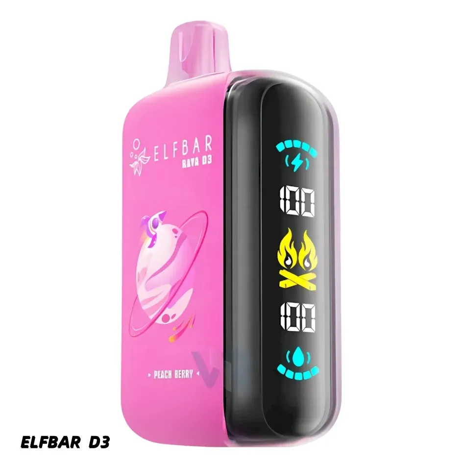 Elf Bar Rechargeable Disposable Vape With Screen