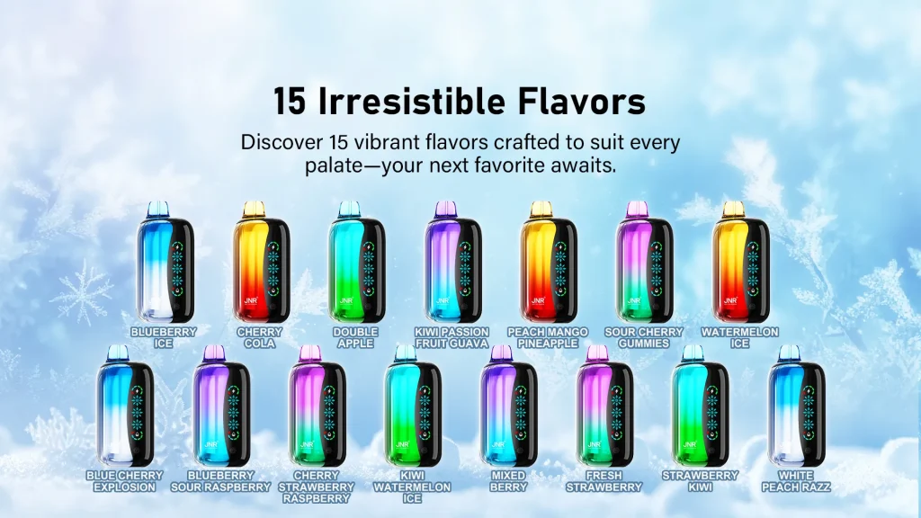 JNR Flex Ice 21000 Disposable Vape With Touchscreen