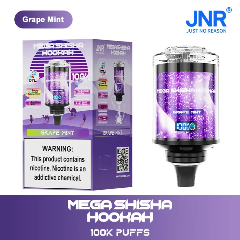 JNR Mega Shisha Hookah 100k DTL Adjustable Airflow Vape