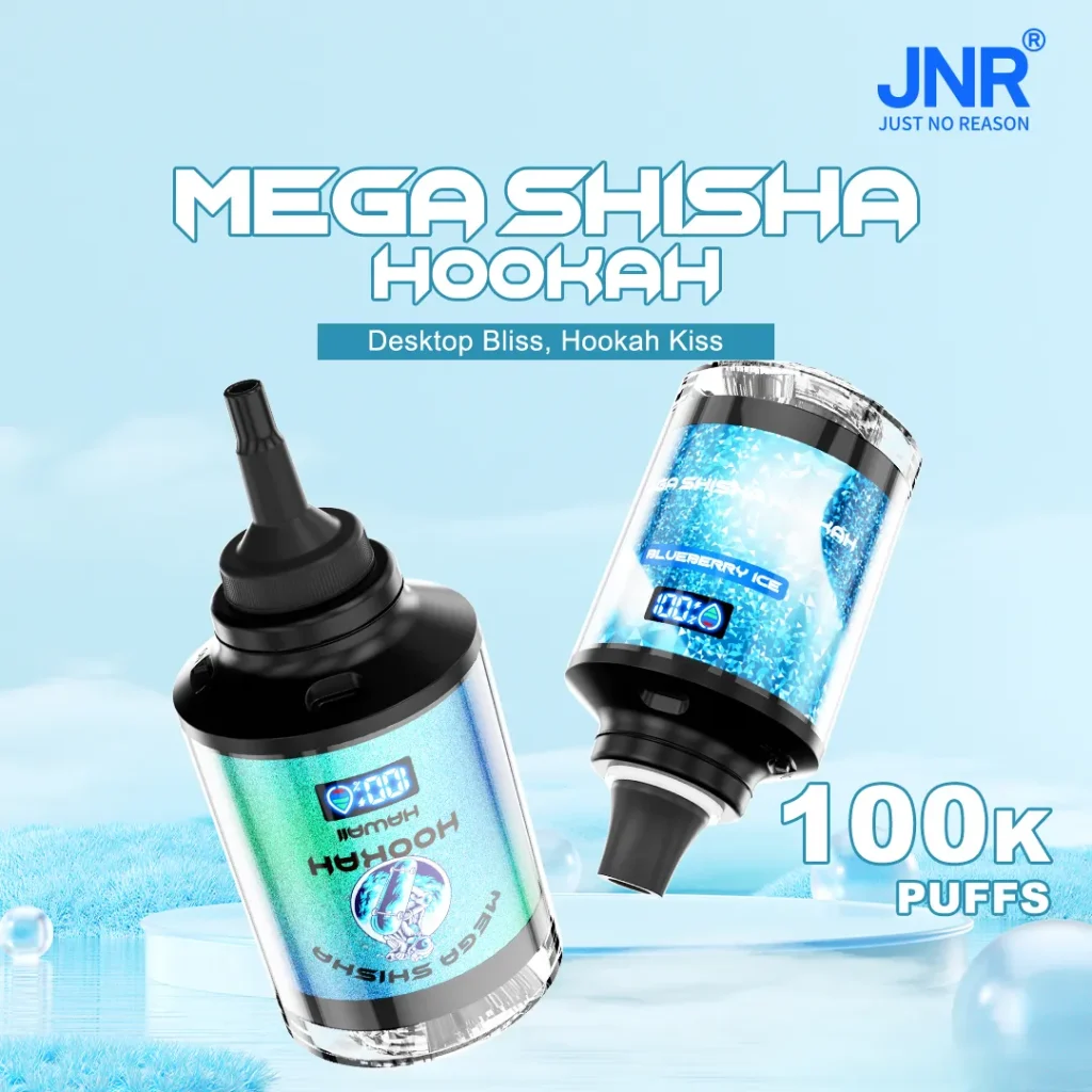 JNR Mega Shisha Hookah 100k Adjustable Airflow Disposable Vape