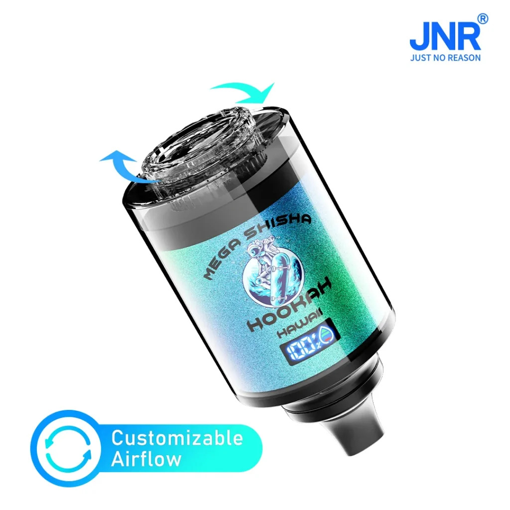 JNR Mega Shisha Hookah 100k Adjustable Airflow Disposable Vape