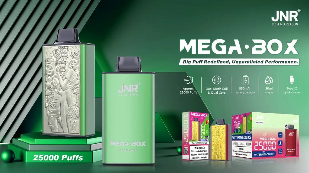 JNR Mega Box 25000 Rechargeable Disposable Vape