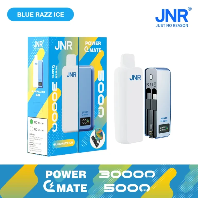 JNR Power Mate 30000 Disposable Vape - External Battery Smart Screen