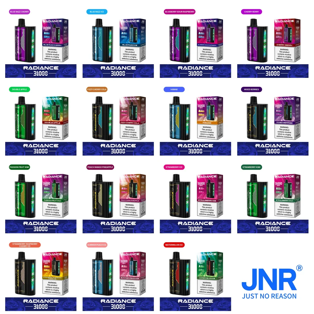 JNR Radiance Vape 31000 Disposable - 15 Flavors