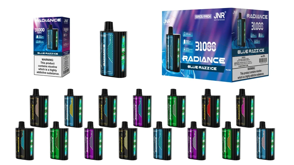 JNR Radiance Vape 31000 Disposable Vape With LED Screen