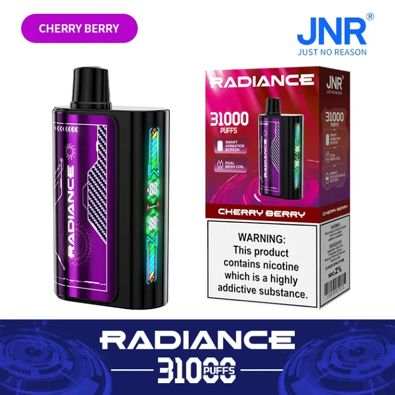JNR Radiance Vape 31000 - Double Mesh Coil Disposable Vape With LED Screen