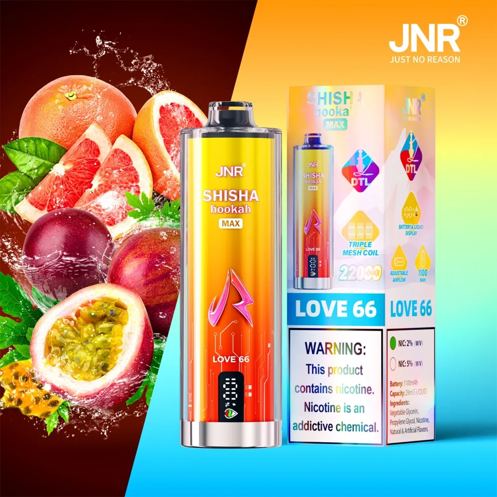 JNR Shisha Hookah Max 22K Disposable Vape