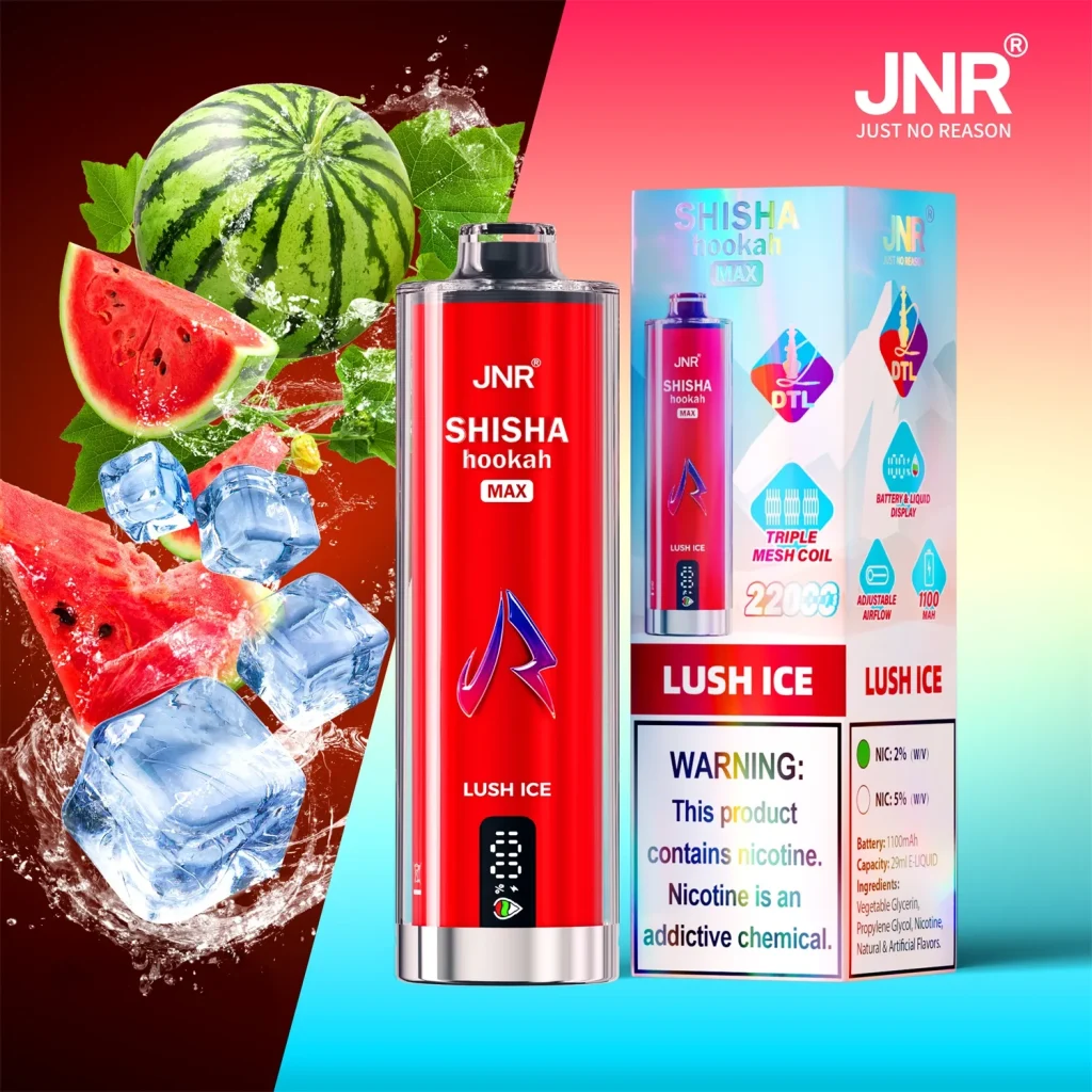 JNR Shisha Hookah Max 22K Disposable Vape
