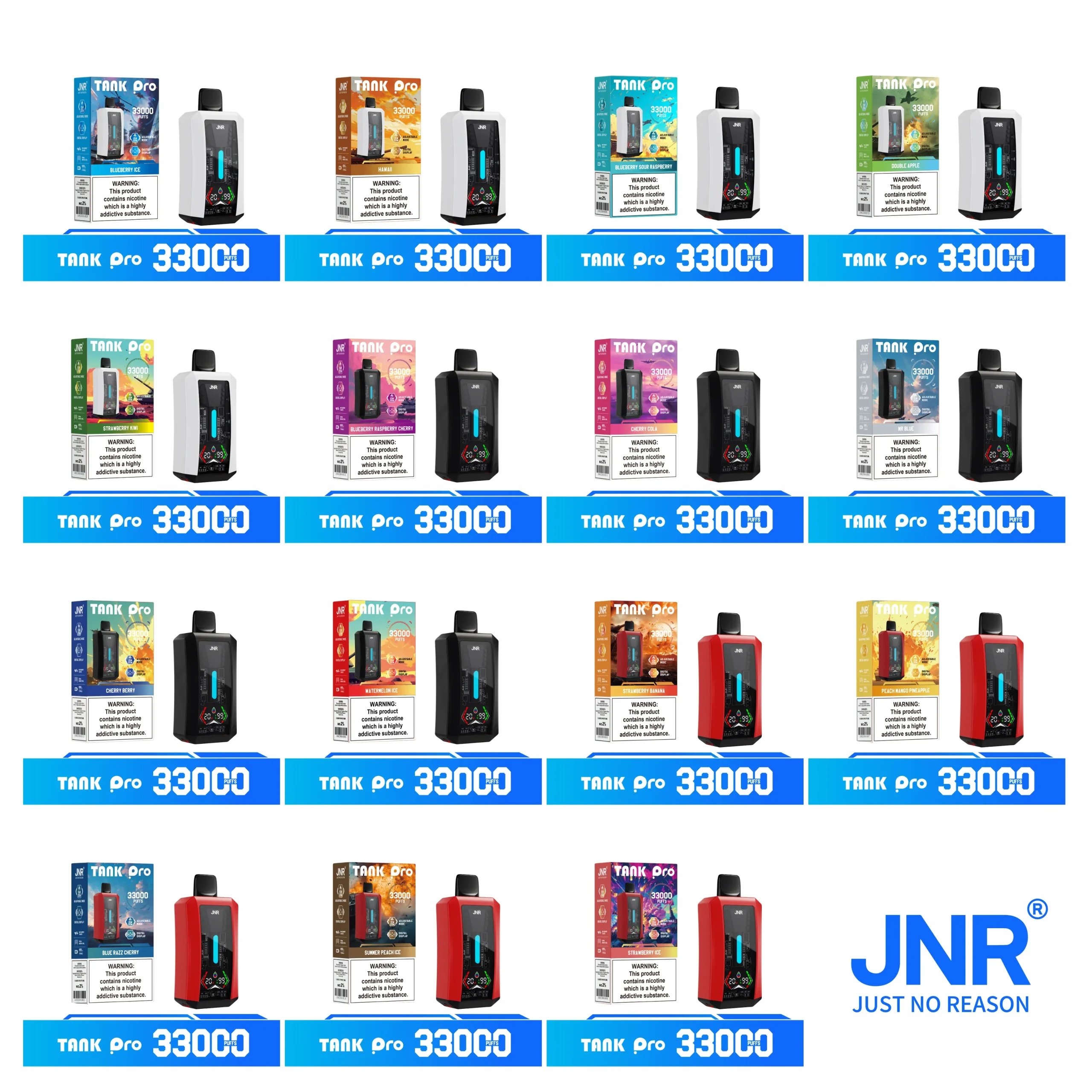 JNR Tank Pro 33K Vape - Multiple Flavors Available