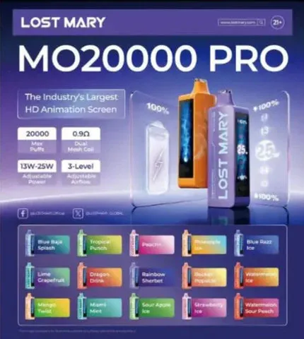 lost mary flavors mo20000​