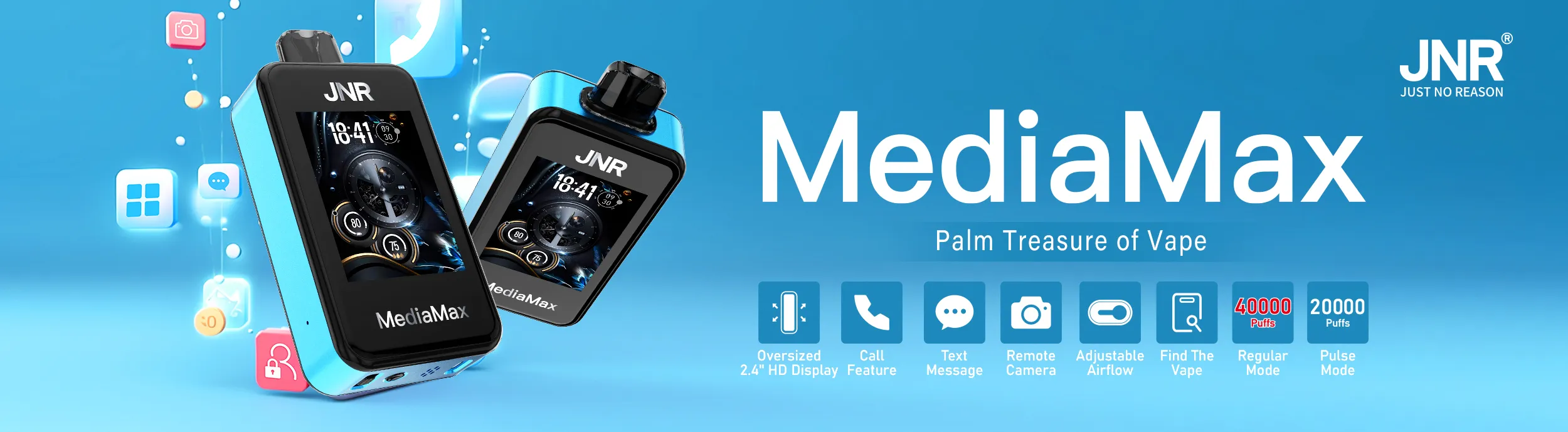 JNR Media Max Vape 40000 Features
