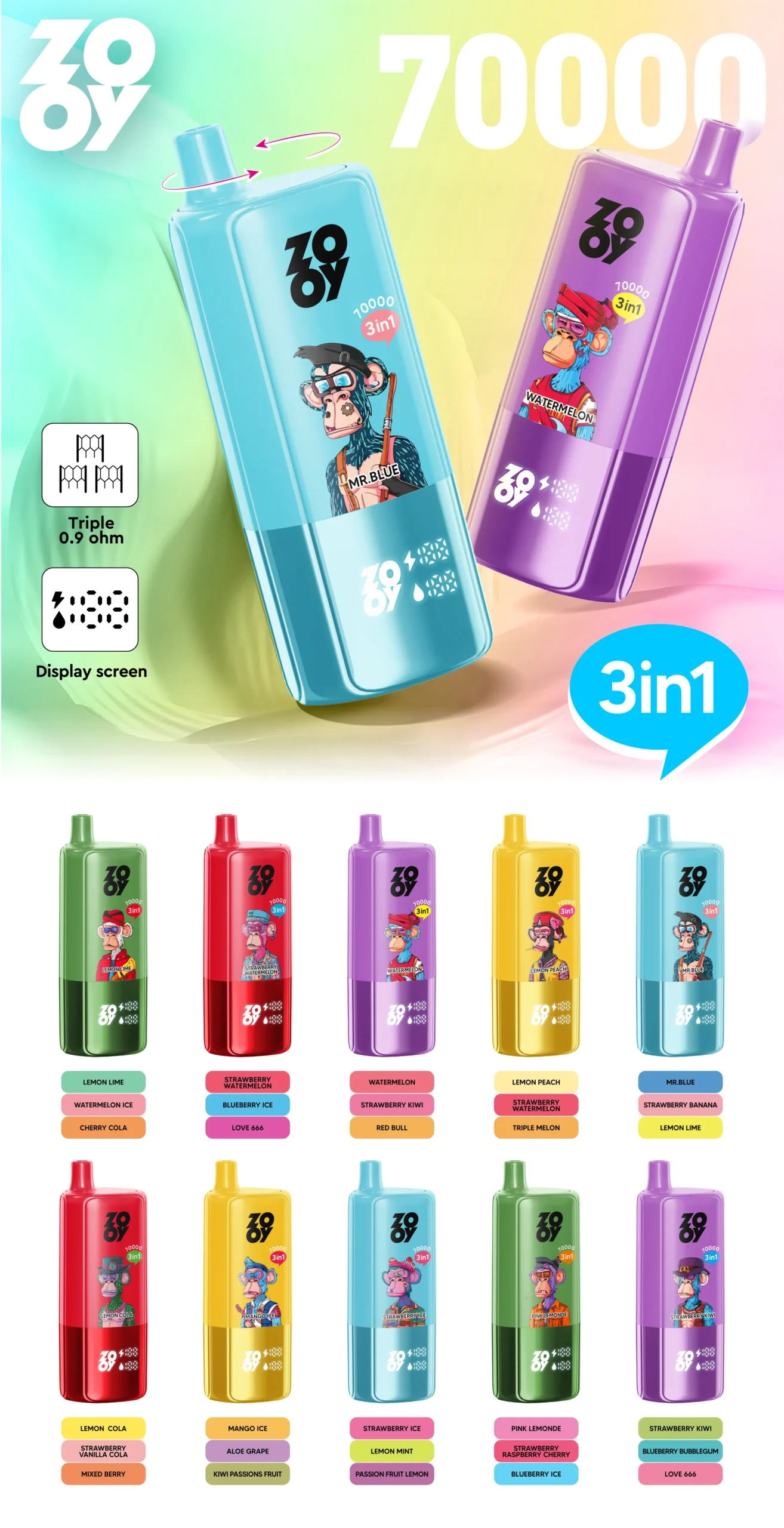 Zooy Triple 70000 Puff