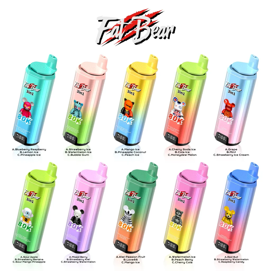 3 in 1 Vape Pen AIVONO Aim Fatbear 80000 Puffs Disposable