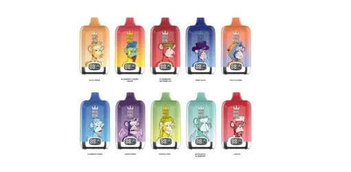 Bang King Vape With Screens 15000 Puffs Rechargeable Disposable Vapes 10 Flavors