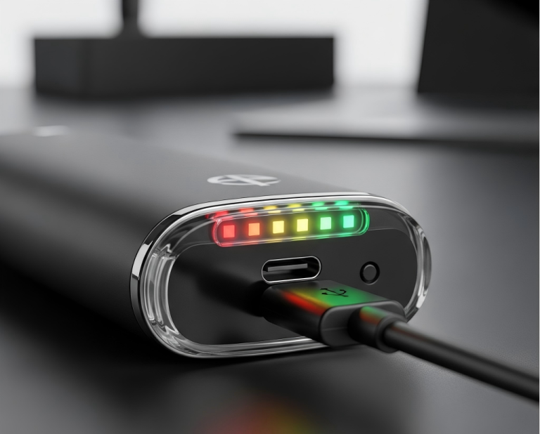 Changes in the charging indicator light of disposable vapes