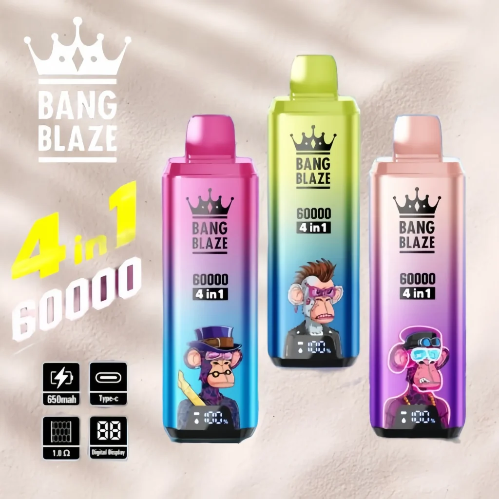 Bang Blaze 4 in 1 Vape 60000 Puff Best Rechargeable Vapes