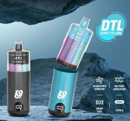 Zooy Mega vape supports DTL direct-to-lung vaping, featuring adjustable airflow, mesh coil, Type-C fast charge, and a stylish design.