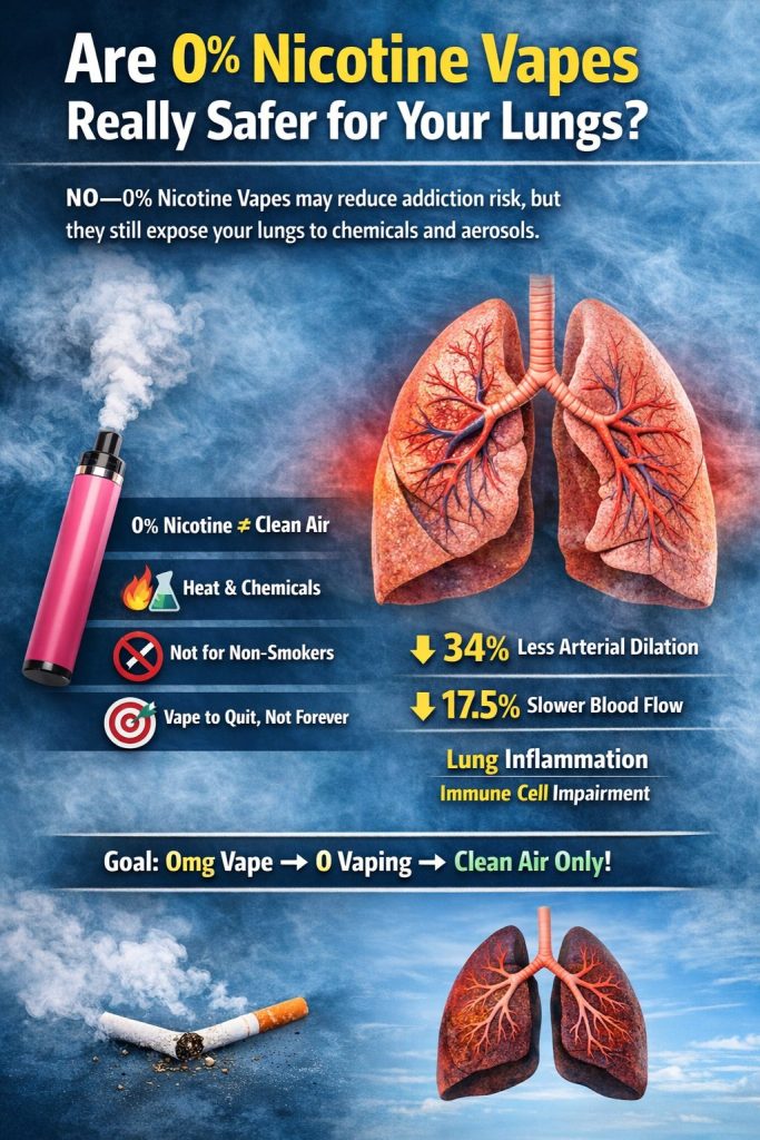 Are 0% Nicotine Vapes Really Safer for Your Lungs?