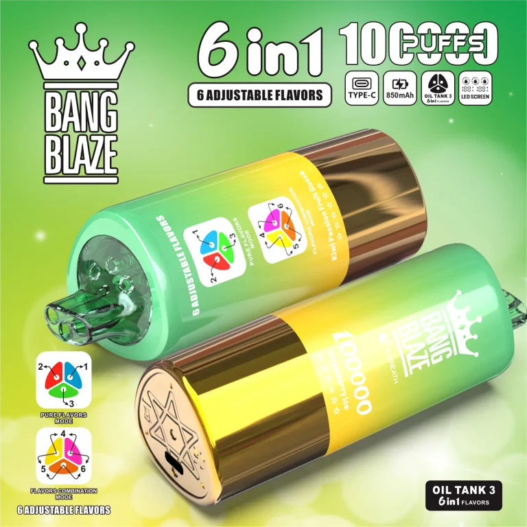 6 Adjustable Flavors E-vape